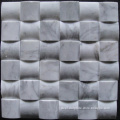 White marble mosaic